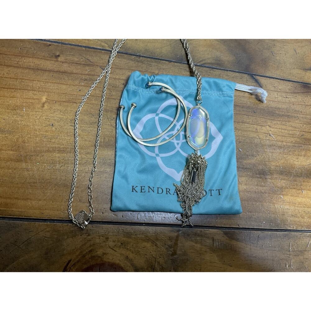 Kendra Scott Bracelets Open Bangles Stacking Crys… - image 4